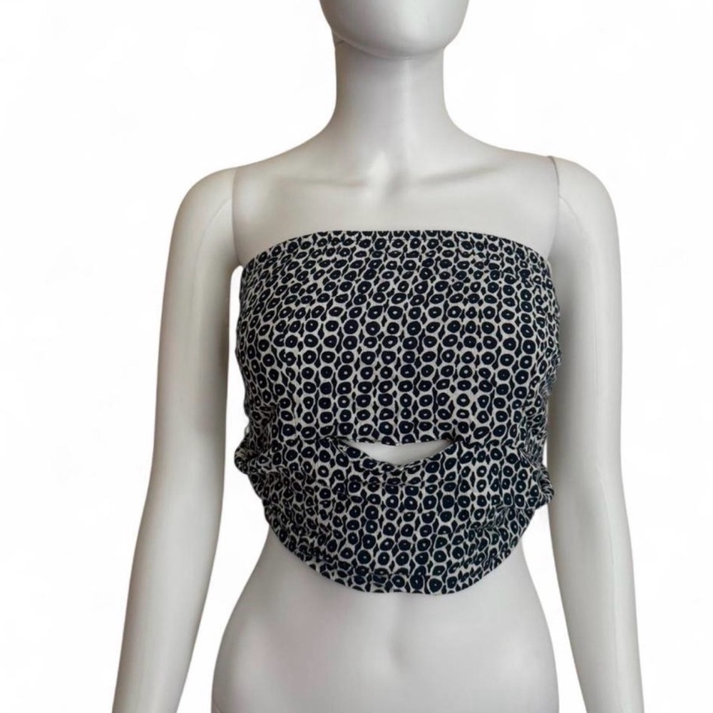 Cleobella Strapless Printed Crop Top Bandeau | Size Small